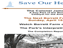 Tablet Screenshot of jamesbarrettfarm.org